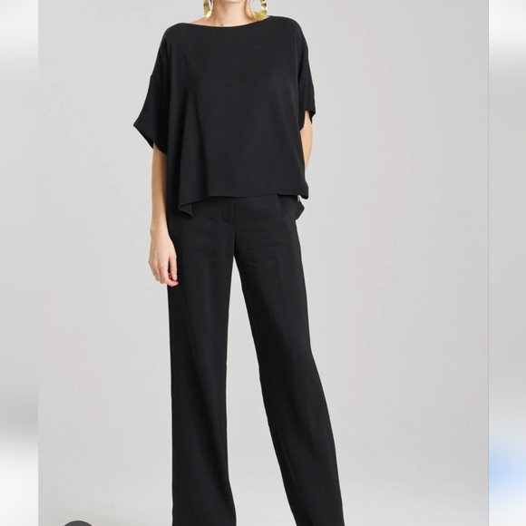 Natori Stretch Crepe Women's Black Top Size Small - Picture 1 of 8